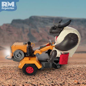 اسباب بازی ماشین چمن زن نارنجی و گاو باغبان MR.Cow Funny Tractor toy_اسباب بازی